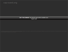 Tablet Screenshot of cap-ouest.org